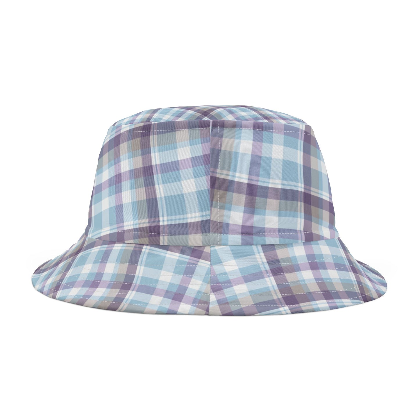 Sky Blue Pastel Gingham Bucket Hat