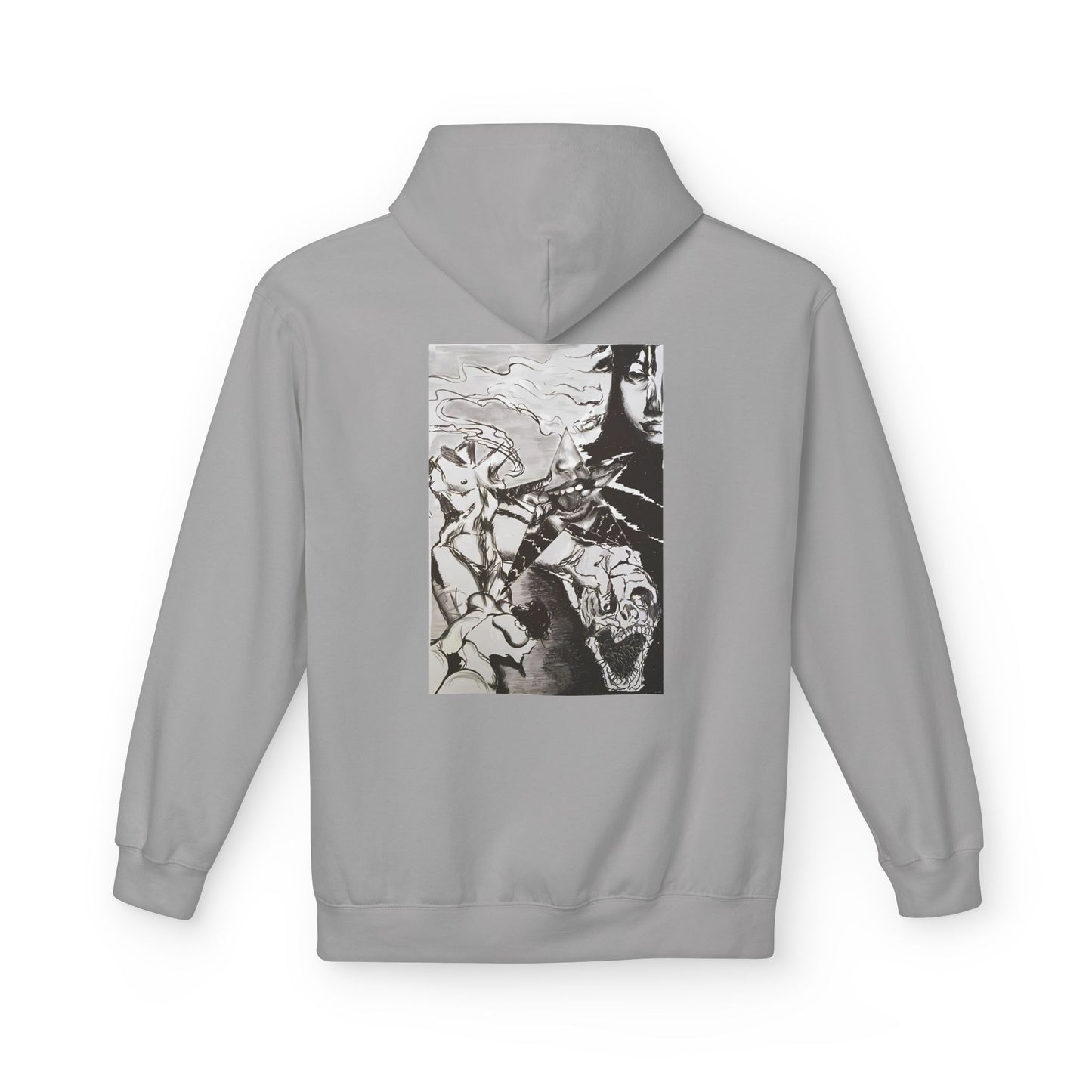 Metal Transparent by Mika Retro-Inspired Fleece Hoodie - Option 3