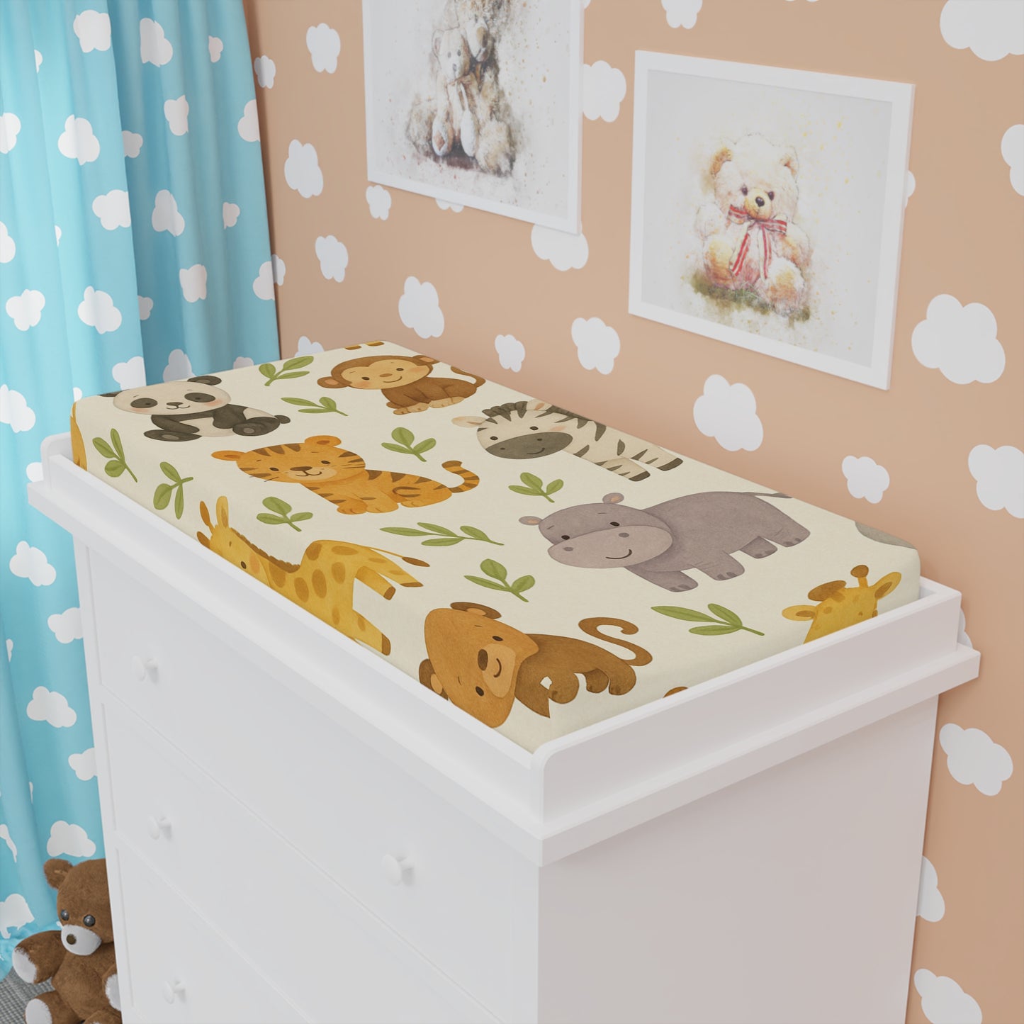 Happy Zoo Baby Changing Pad Cover