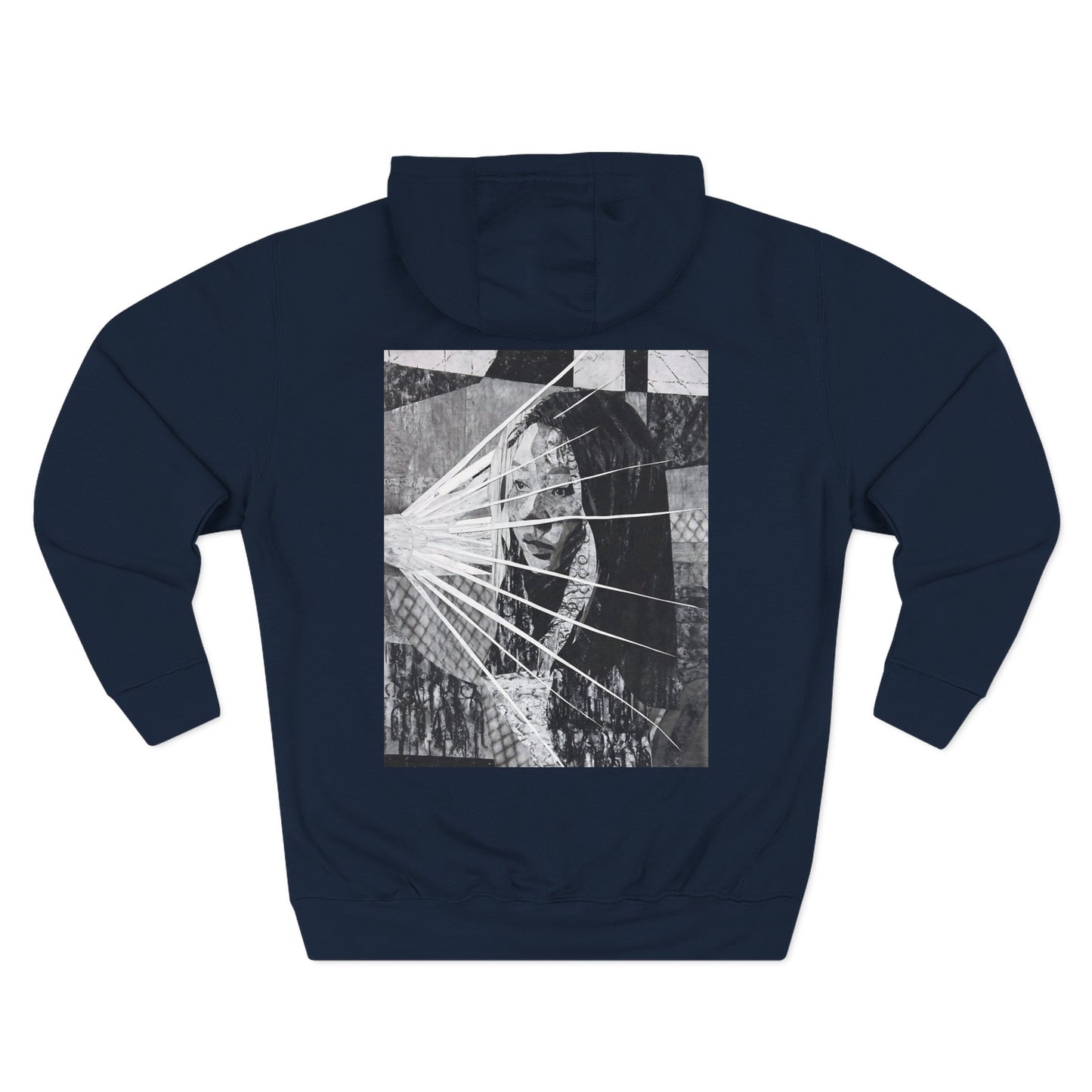 Self Portrait by Mika Stylish Three-Panel Fleece Hoodie Option 2