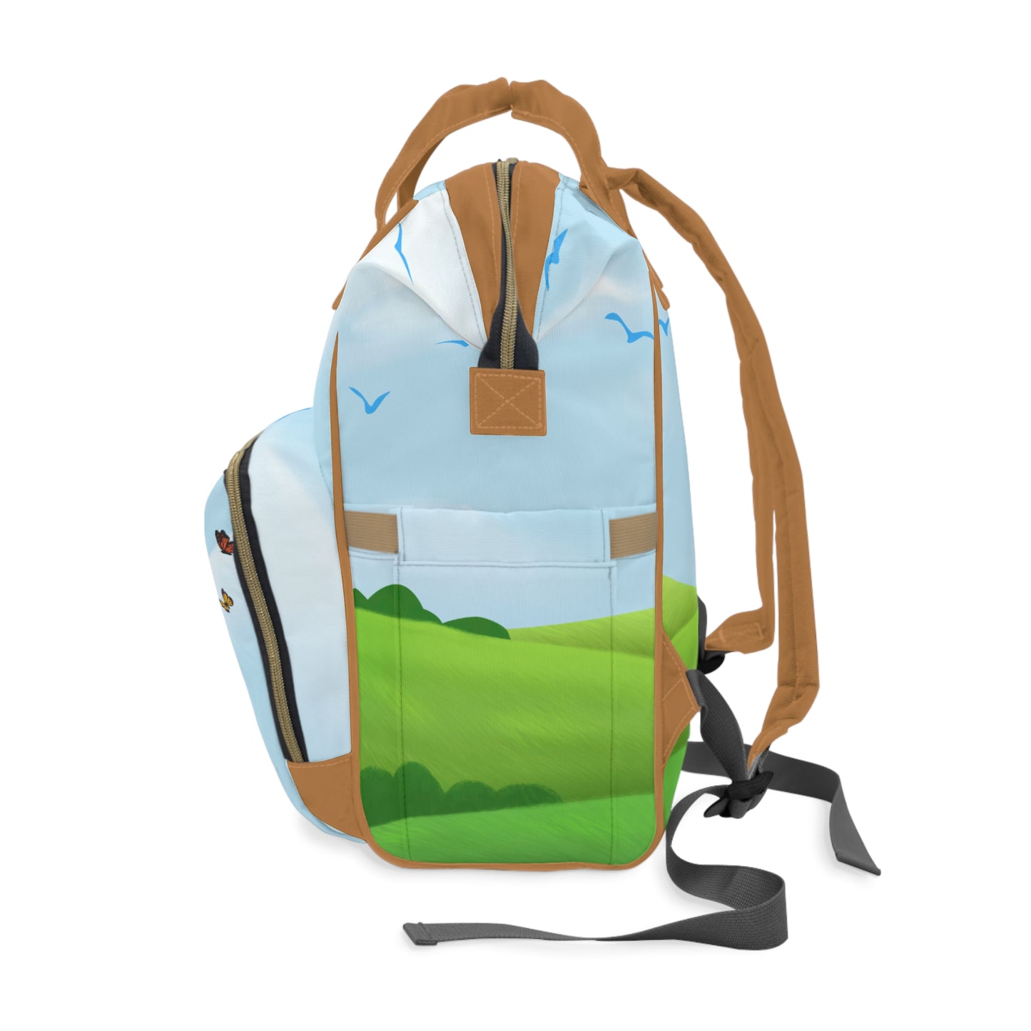 Rolling Hills Town Multifunctional Diaper Backpack