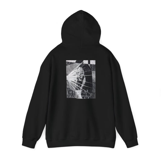 Self Portrait by Mika Black Hooded Sweatshirt - Unisex Heavy Blend™ Option 1
