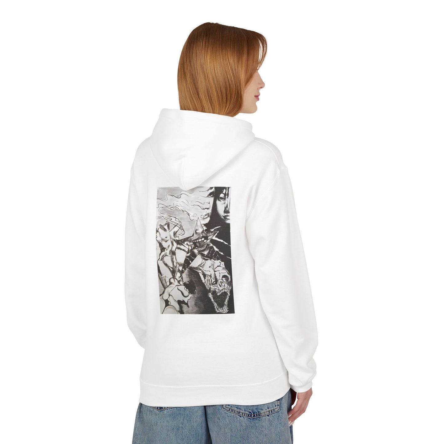 Metal Transparent by Mika Retro-Inspired Fleece Hoodie - Option 3