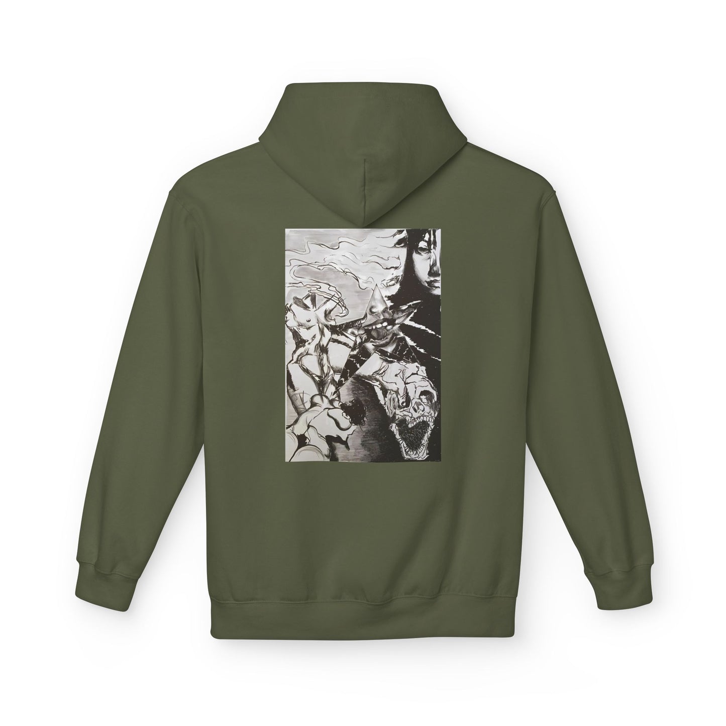 Metal Transparent by Mika Retro-Inspired Fleece Hoodie - Option 3