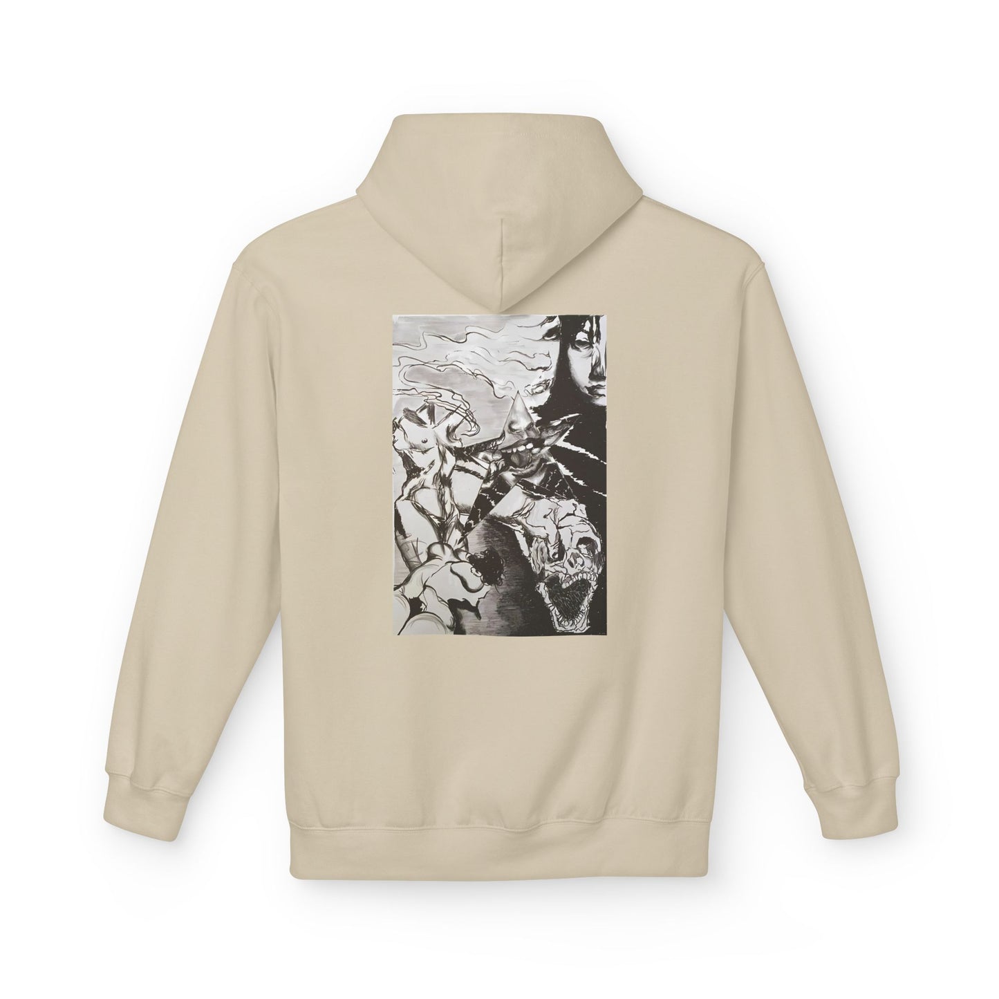 Metal Transparent by Mika Retro-Inspired Fleece Hoodie - Option 3