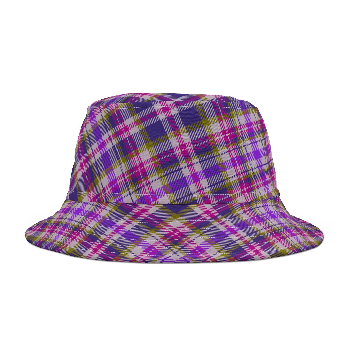 Sunset Purple Gingham Bucket Hat