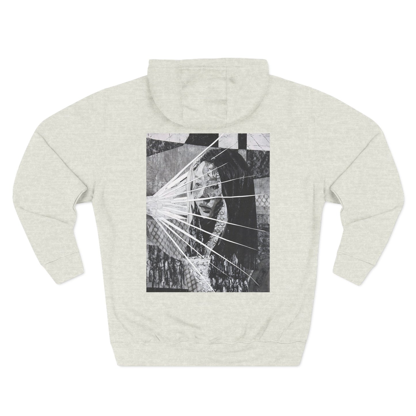 Self Portrait by Mika Stylish Three-Panel Fleece Hoodie Option 2