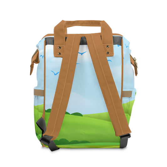 Rolling Hills Town Multifunctional Diaper Backpack