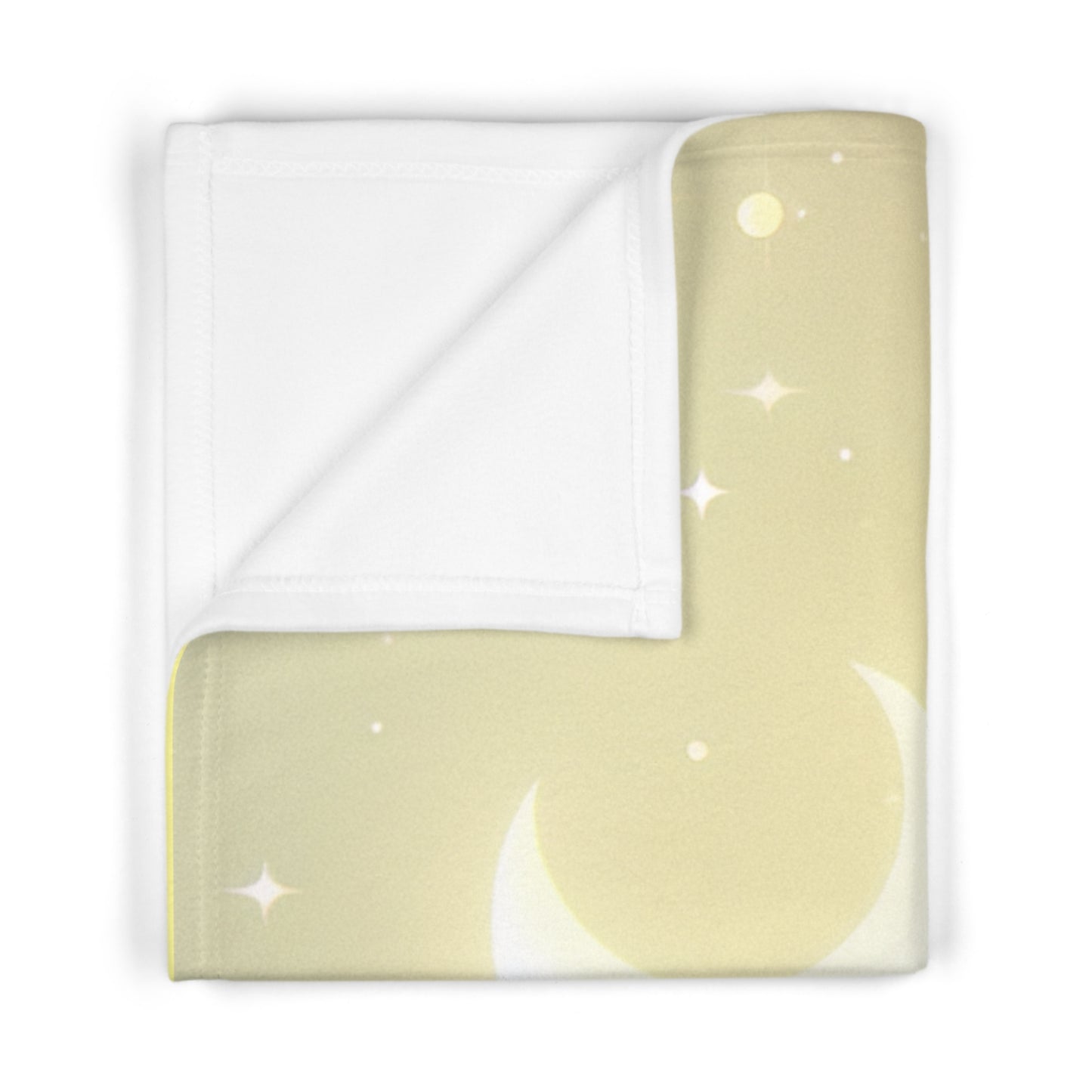 Cozy Sheep Themed Fleece Baby Blanket - Dreamy Moon Design