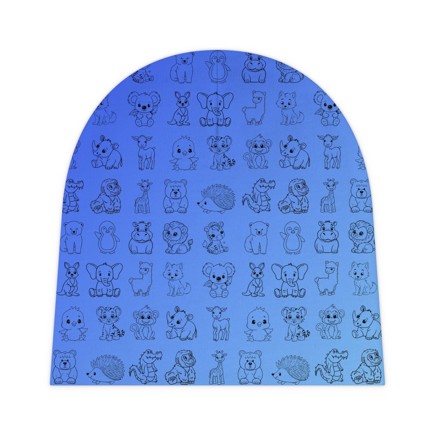Night Sky Cute Animal Baby Beanie - Soft Cotton Hat for Infants & Toddlers