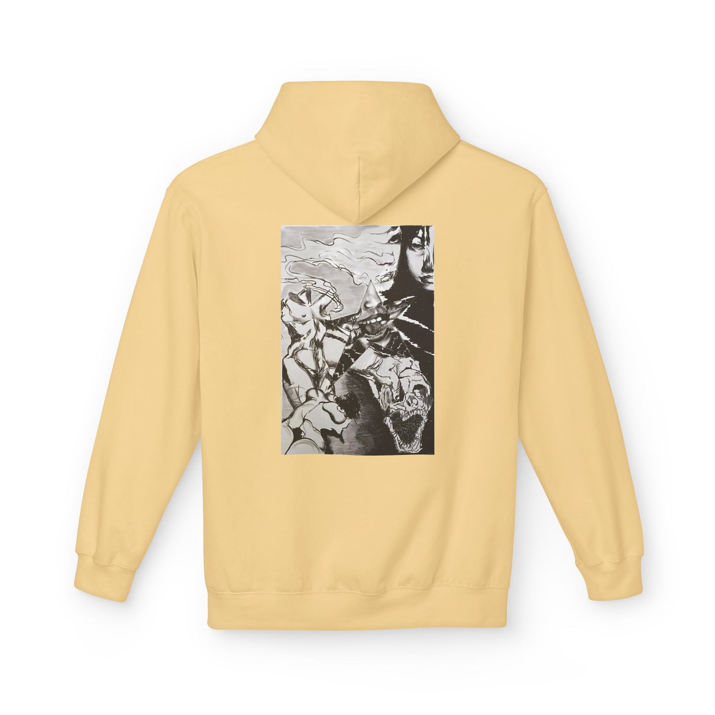 Metal Transparent by Mika Retro-Inspired Fleece Hoodie - Option 3