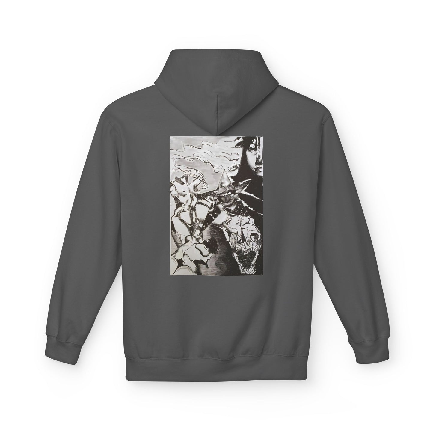 Metal Transparent by Mika Retro-Inspired Fleece Hoodie - Option 3