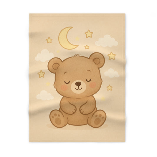 Cozy Baby Bear Fleece Baby Blanket