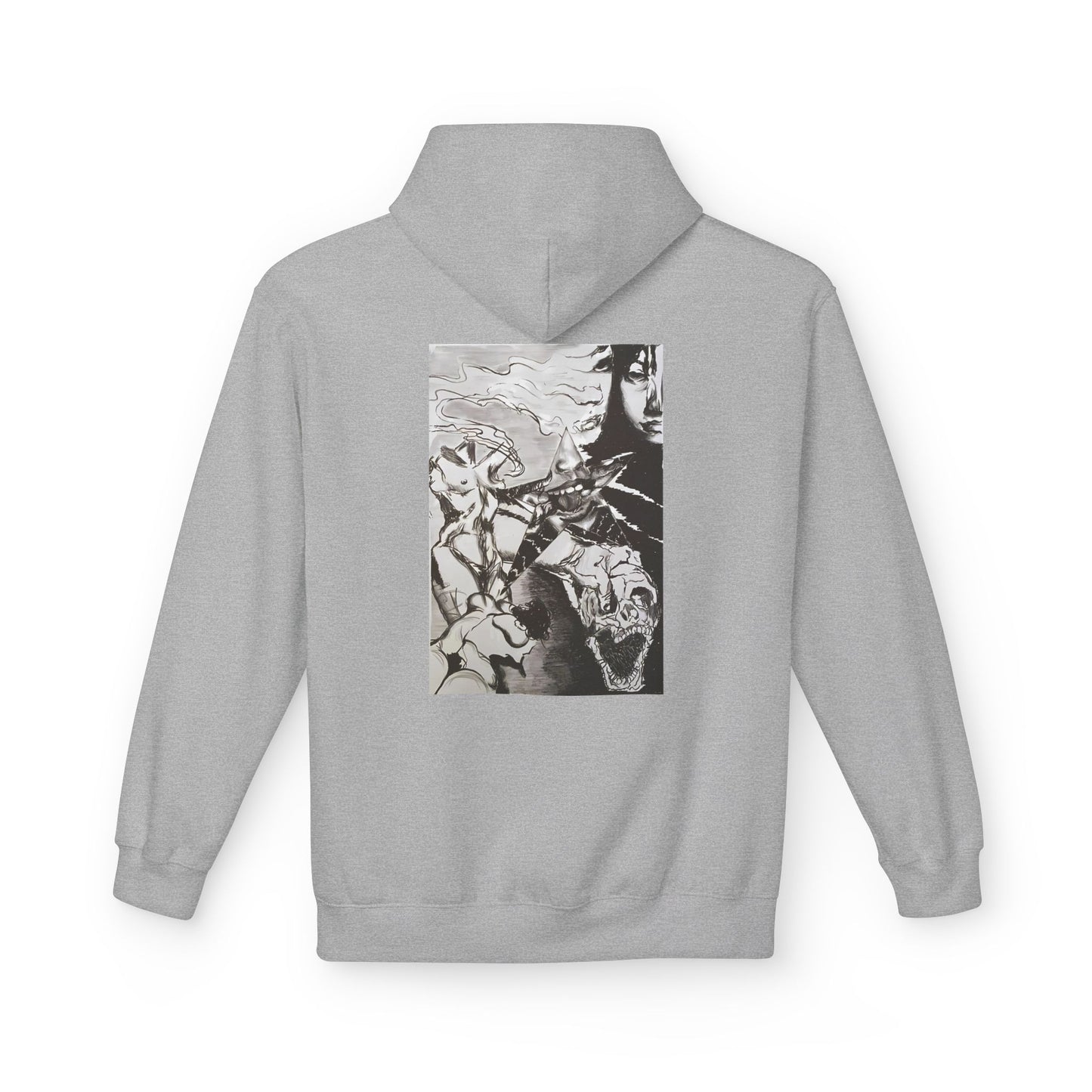 Metal Transparent by Mika Retro-Inspired Fleece Hoodie - Option 3