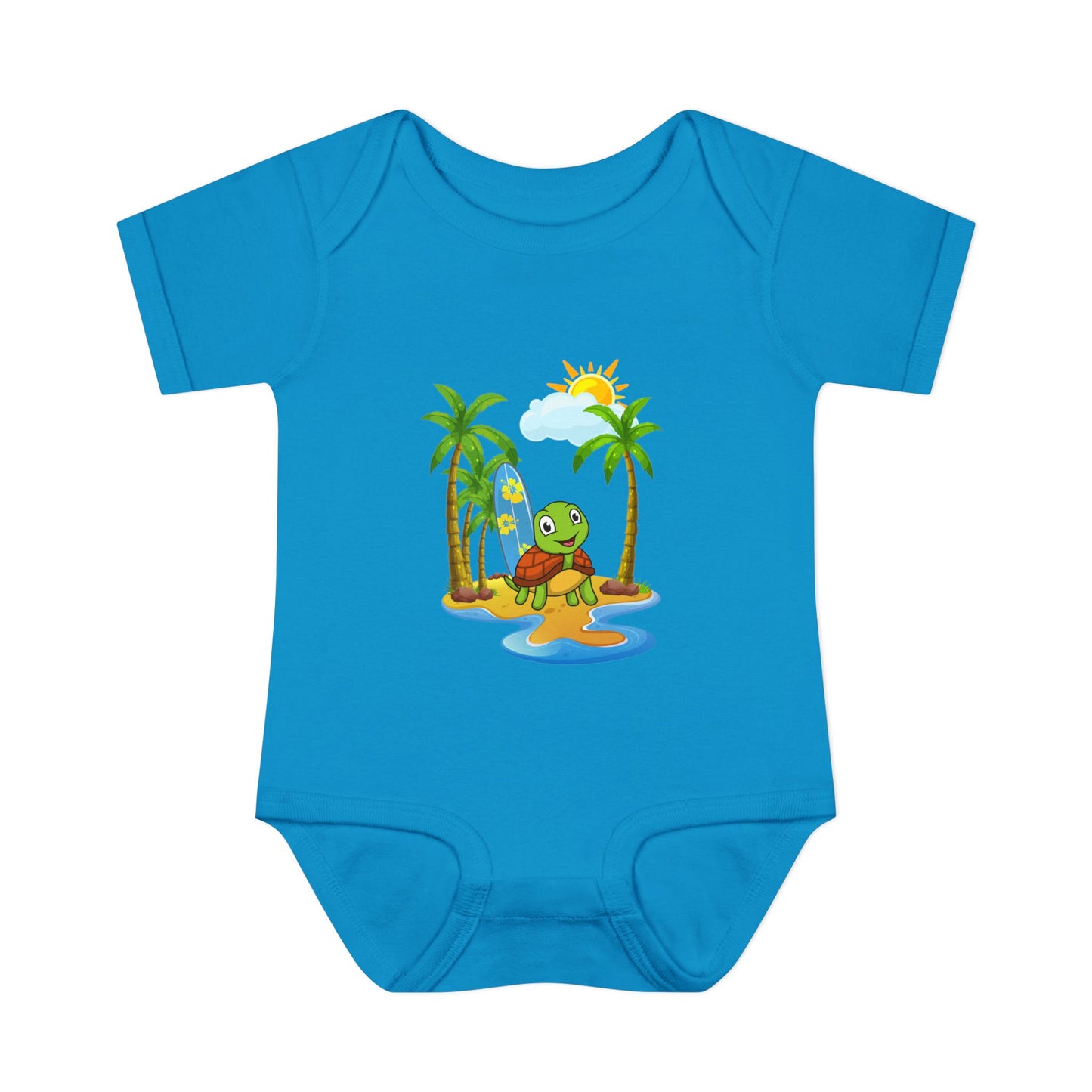 Hang Loose Turtle Bodysuit for Infants