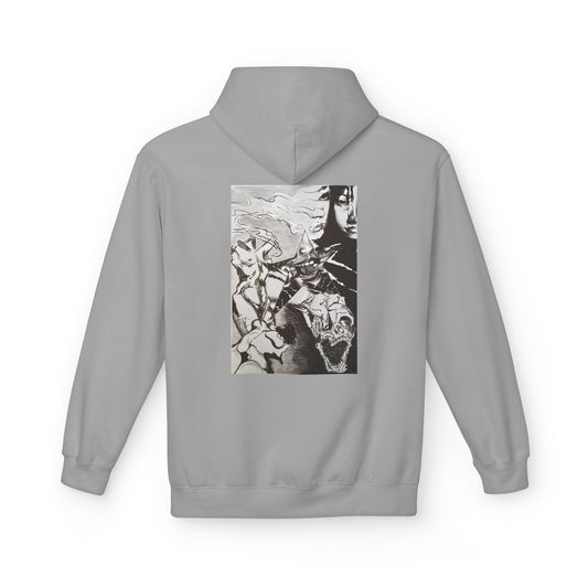 Metal Transparent by Mika Retro-Inspired Fleece Hoodie - Option 3