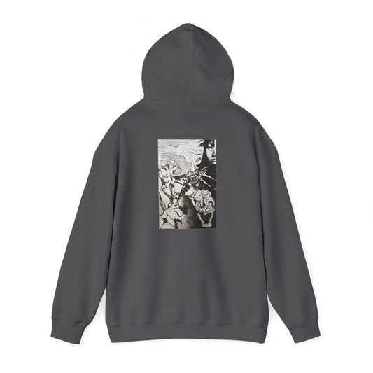 Metal Transparent by Mika Black Hooded Sweatshirt - Unisex Heavy Blend™ Option 1