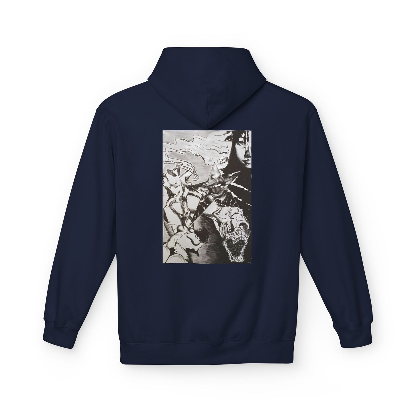 Metal Transparent by Mika Retro-Inspired Fleece Hoodie - Option 3