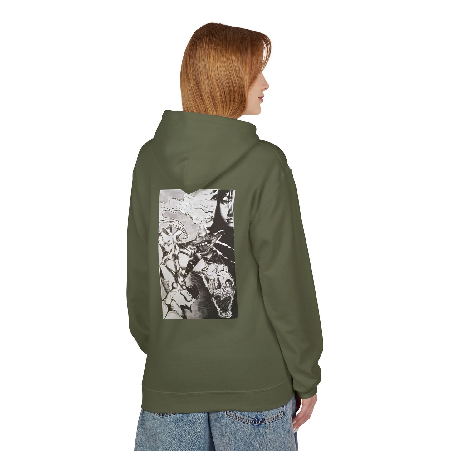 Metal Transparent by Mika Retro-Inspired Fleece Hoodie - Option 3