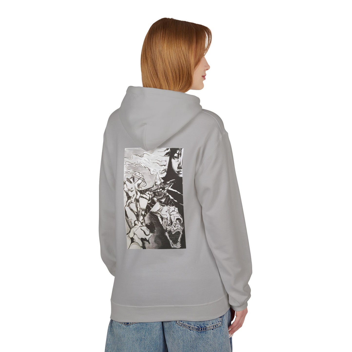 Metal Transparent by Mika Retro-Inspired Fleece Hoodie - Option 3