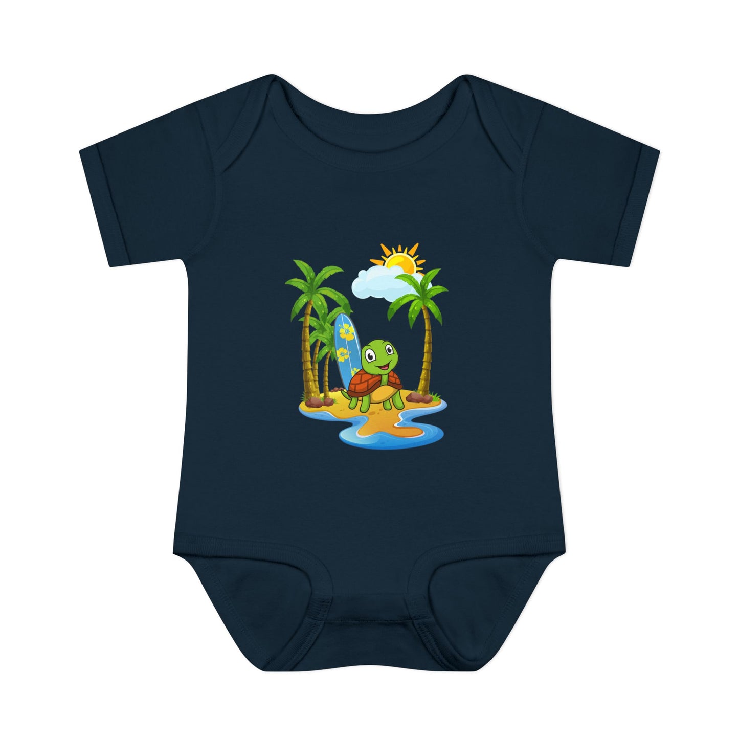 Hang Loose Turtle Bodysuit for Infants