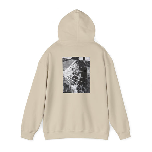 Self Portrait by Mika Black Hooded Sweatshirt - Unisex Heavy Blend™ Option 1