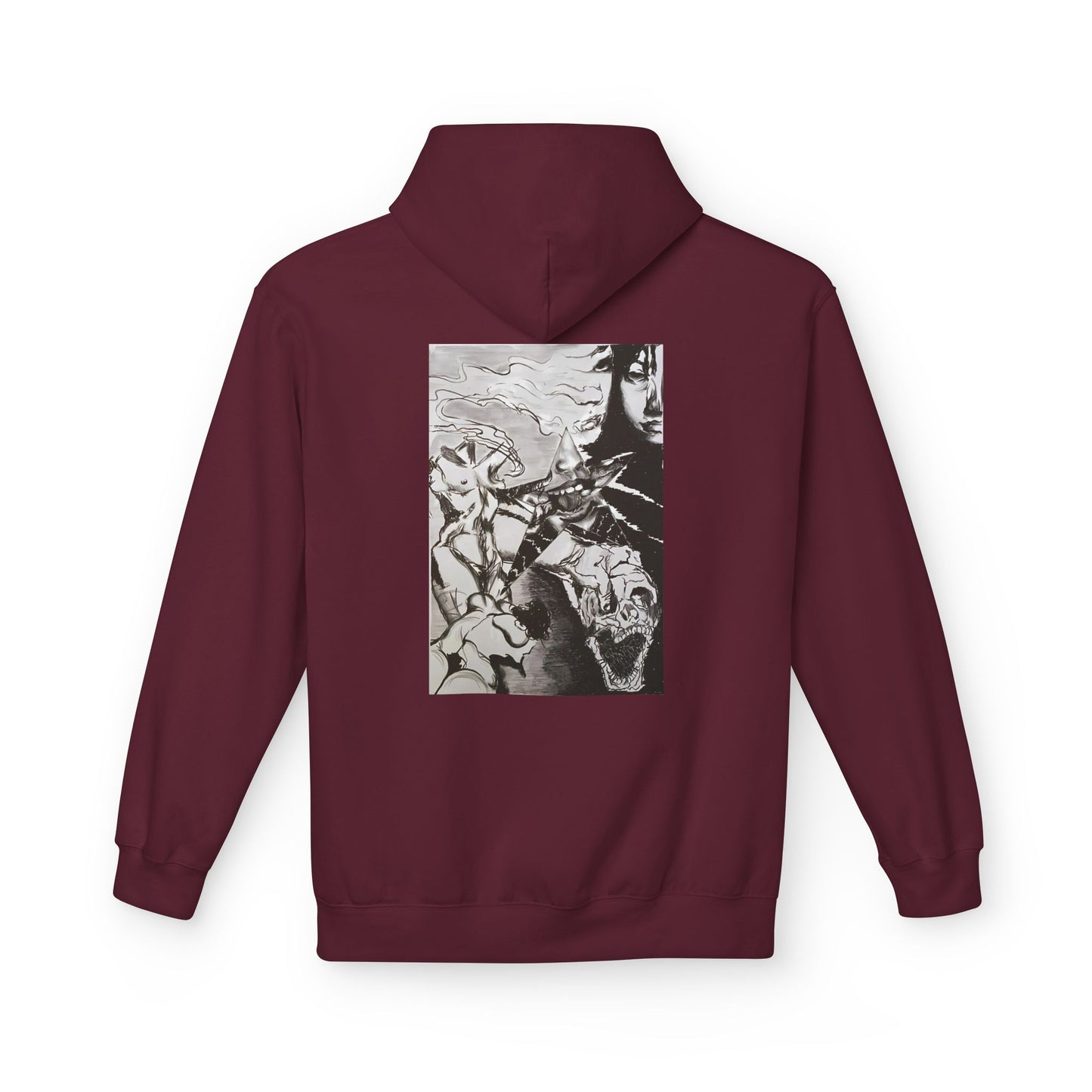 Metal Transparent by Mika Retro-Inspired Fleece Hoodie - Option 3