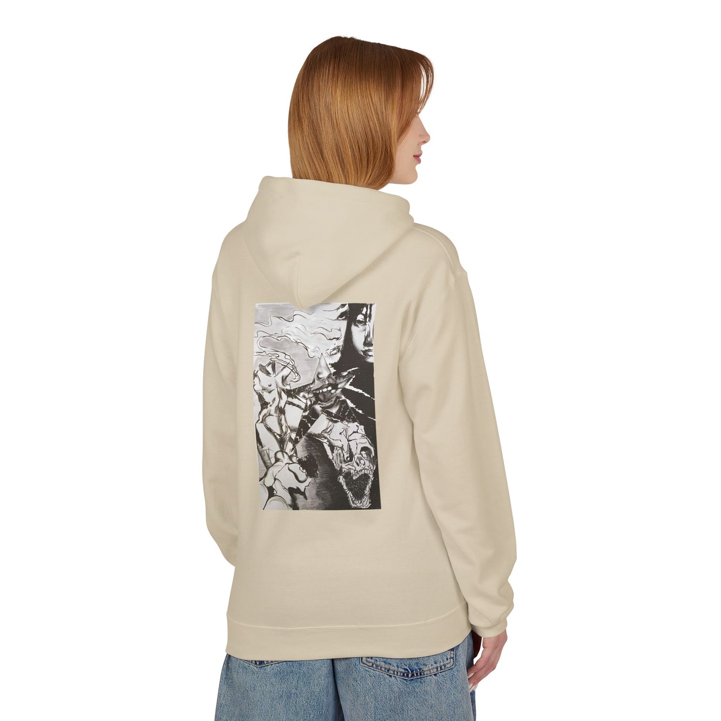 Metal Transparent by Mika Retro-Inspired Fleece Hoodie - Option 3