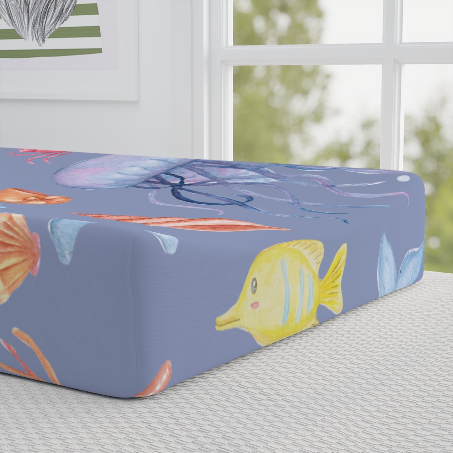 Into the Sea Baby Changing Pad Cover