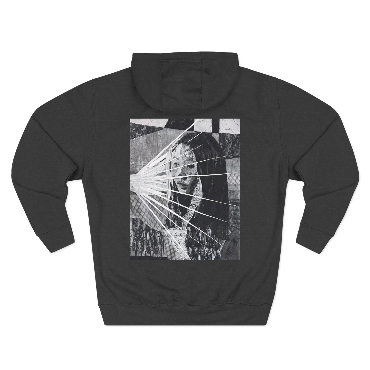 Self Portrait by Mika Stylish Three-Panel Fleece Hoodie Option 2