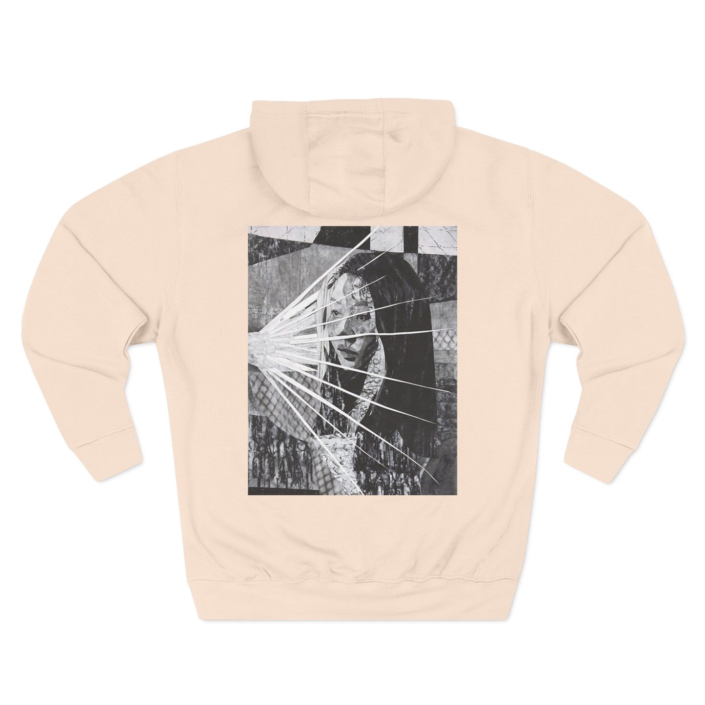 Self Portrait by Mika Stylish Three-Panel Fleece Hoodie Option 2
