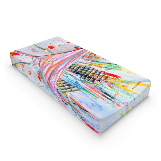 Colorful Abstract by Karen - Baby Changing Pad Cover