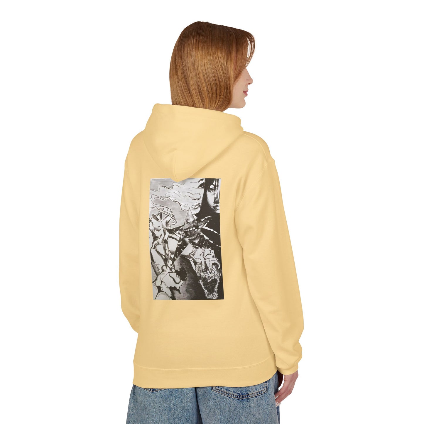 Metal Transparent by Mika Retro-Inspired Fleece Hoodie - Option 3