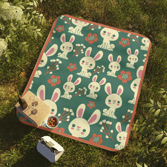 Funny Bunny Picnic Blanket - Perfect for Outdoor Adventures