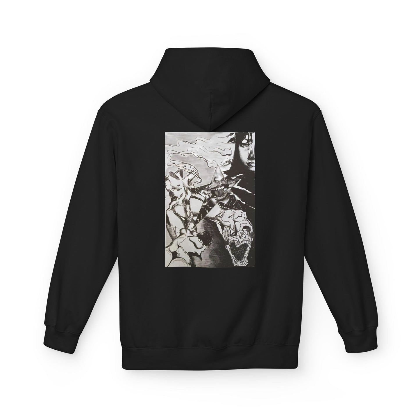 Metal Transparent by Mika Retro-Inspired Fleece Hoodie - Option 3