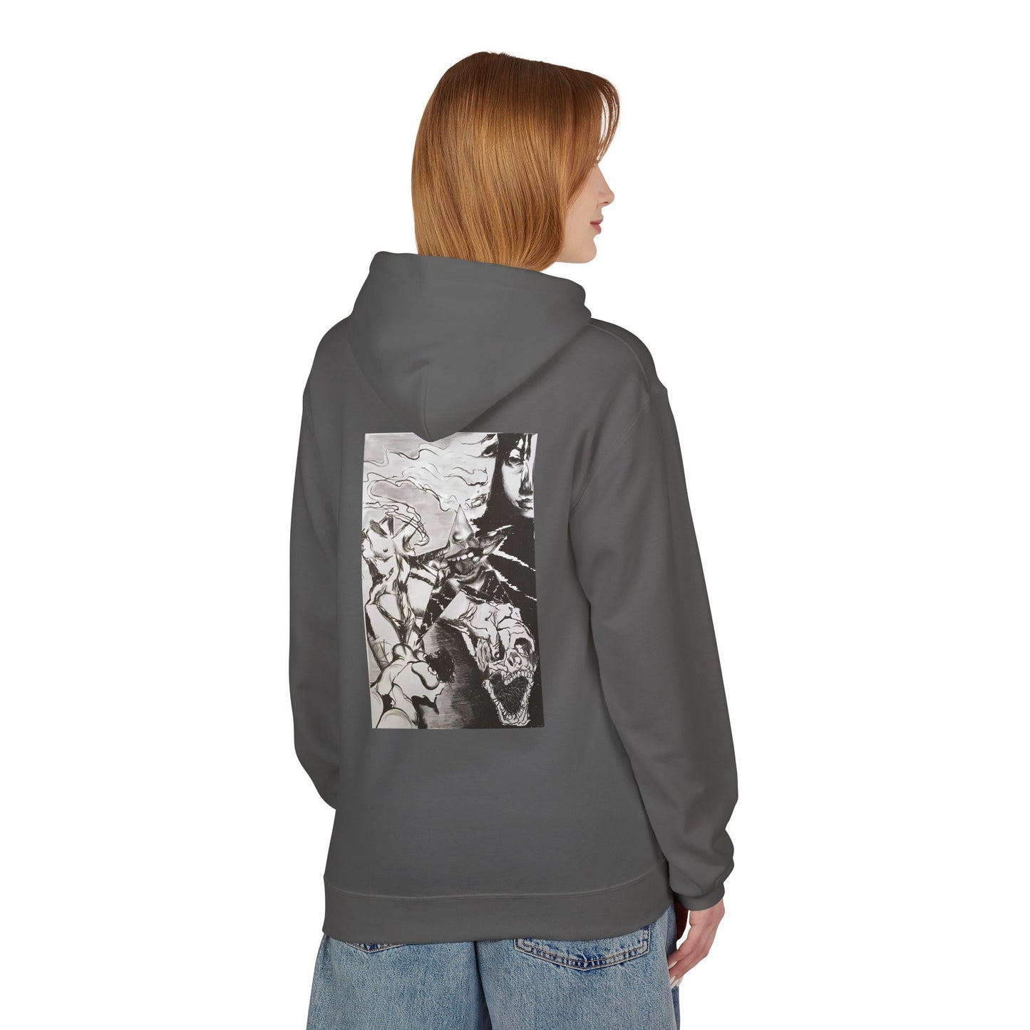 Metal Transparent by Mika Retro-Inspired Fleece Hoodie - Option 3