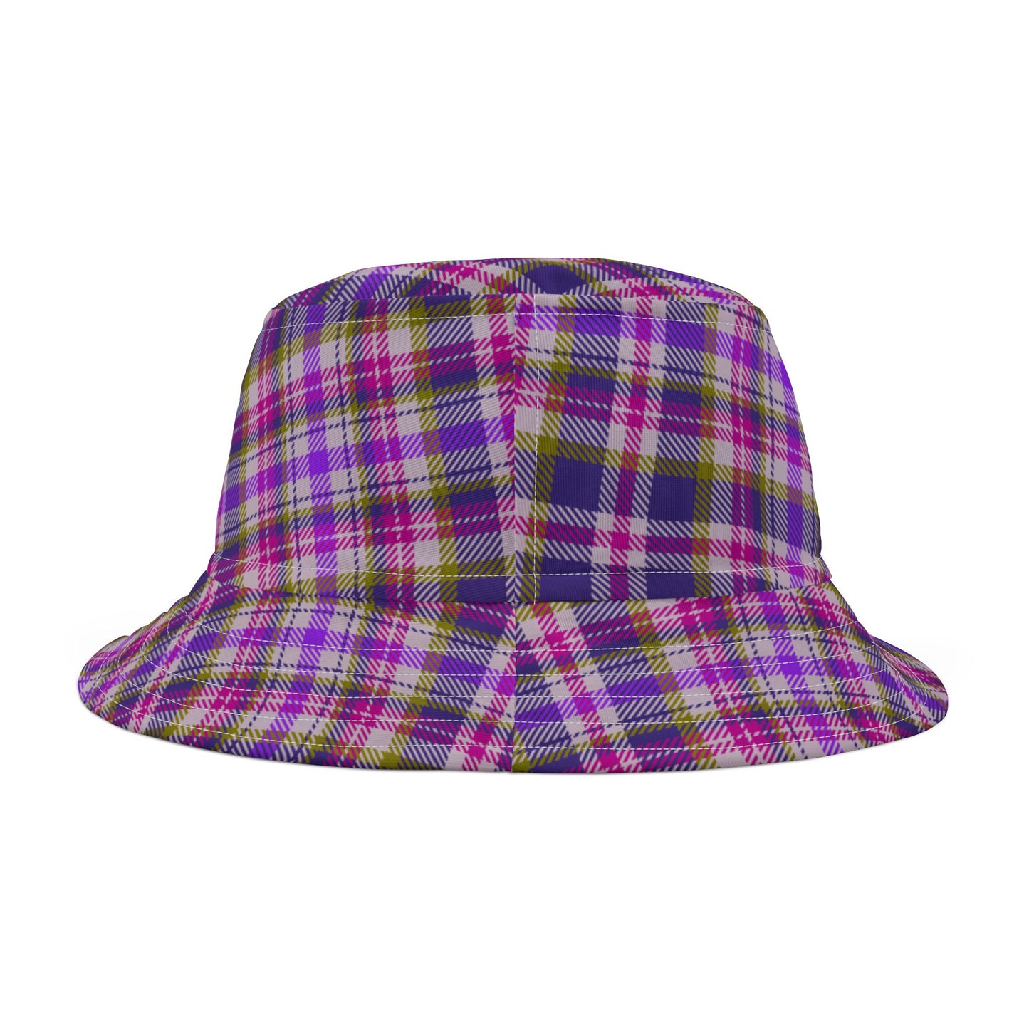 Sunset Purple Gingham Bucket Hat