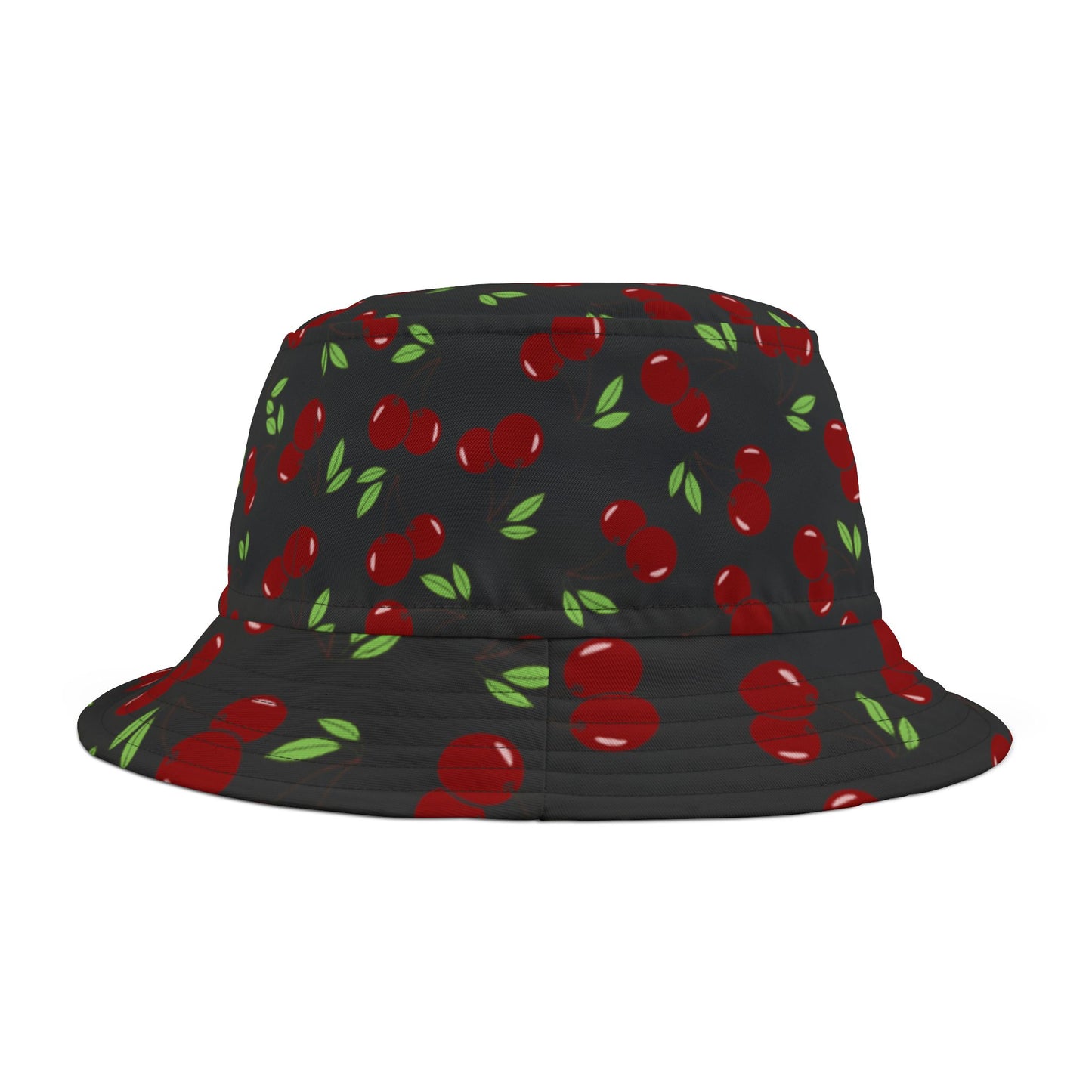 Stylish Cherry Print Bucket Hat